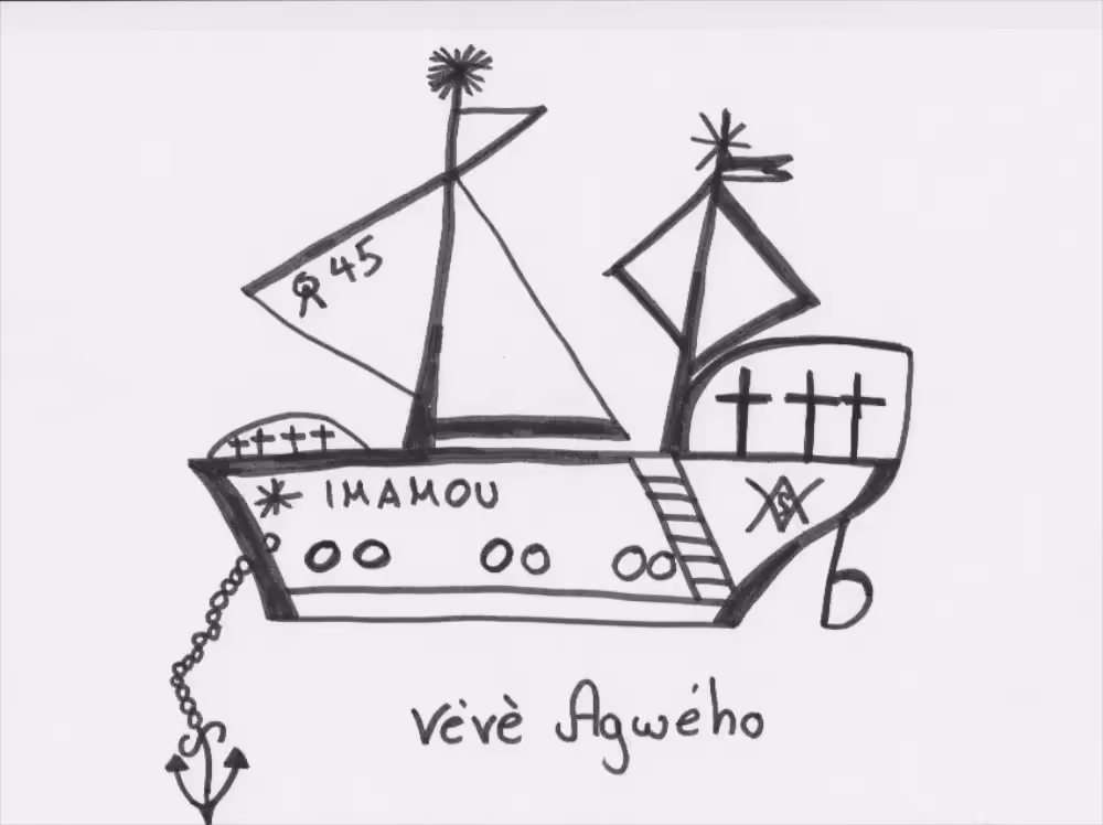 Voodoo Vévé Agwe-taroyo