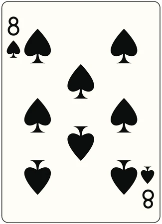 Žolíková karta Piková 8