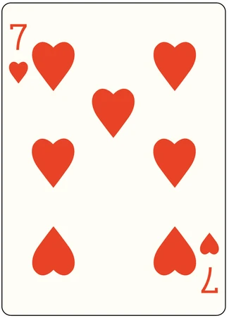Žolíková karta Srdcová 7