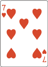 Žolíková karta Srdcová 7