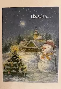 Vianočný pozdrav Biela mágia