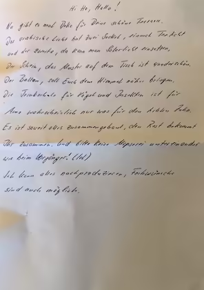 List klienta pre Marion a Pavla