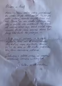 Ďakujem List Vianoce