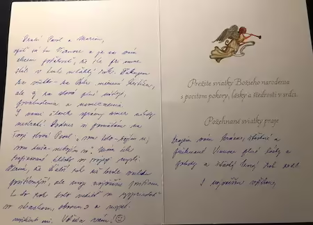 Vianoce Pavol a Marion Ďakujem